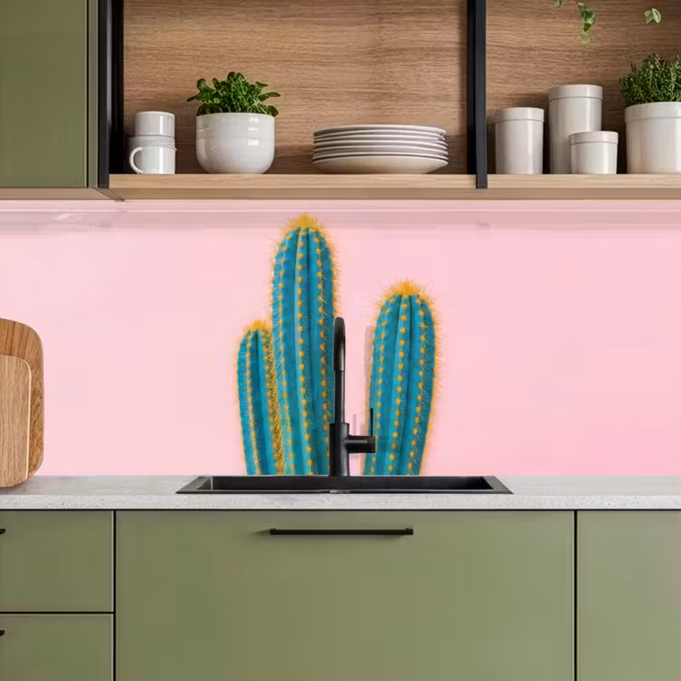 Keuken achterwand - Cactussen - Modern - Pastel — 8