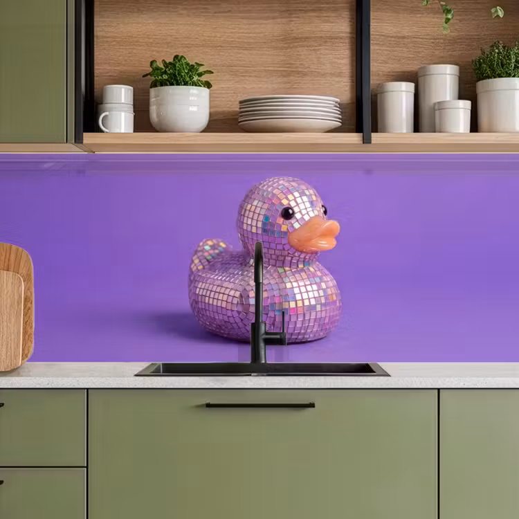 Keuken achterwand - Disco - Eend - Paars — 8