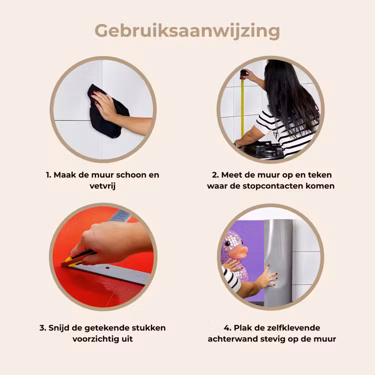 Keuken achterwand - Disco - Eend - Paars — 9