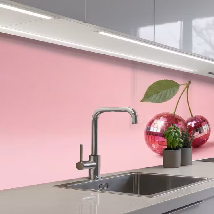 Keuken achterwand - Disco - Kersen - Roze — 2