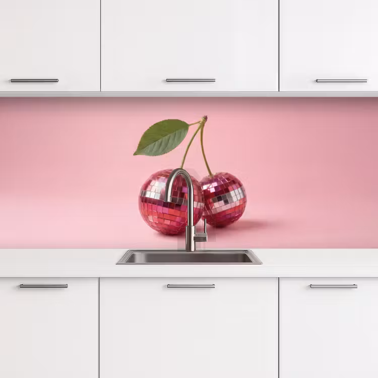 Keuken achterwand - Disco - Kersen - Roze — 4