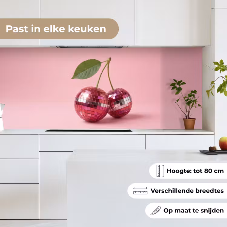 Keuken achterwand - Disco - Kersen - Roze — 7