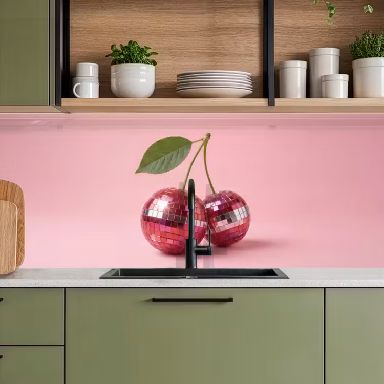 Keuken achterwand - Disco - Kersen - Roze — 8