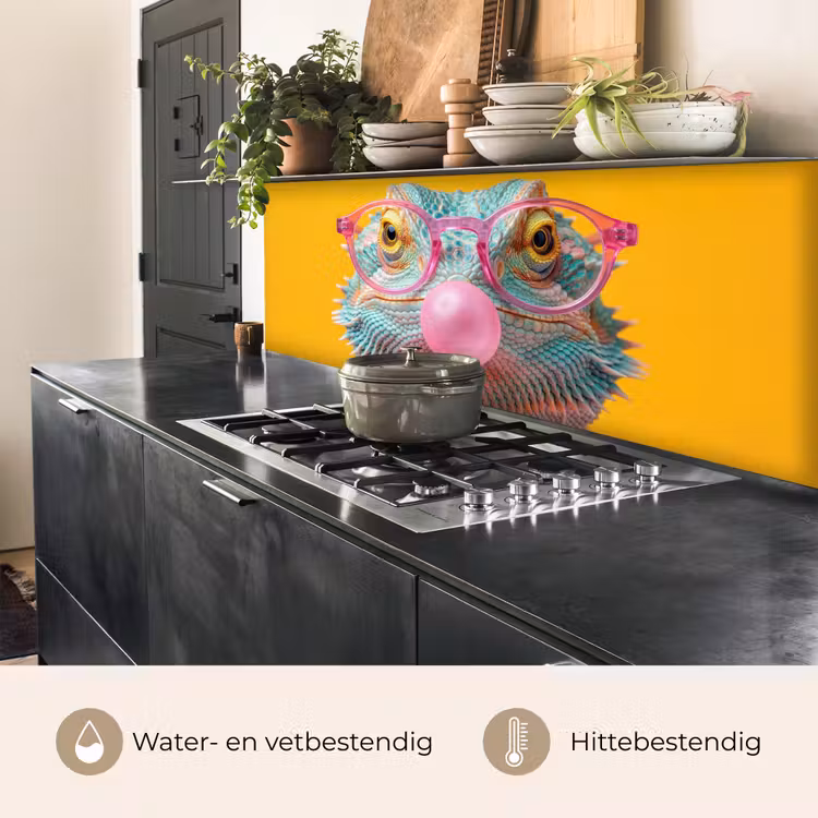Keuken achterwand - Kameleon - Kauwgom - Kleurrijk — 5