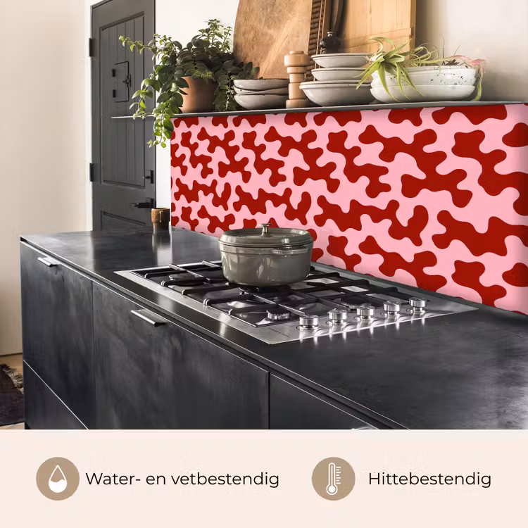 Keuken achterwand - Modern - Abstract - Rood — 5