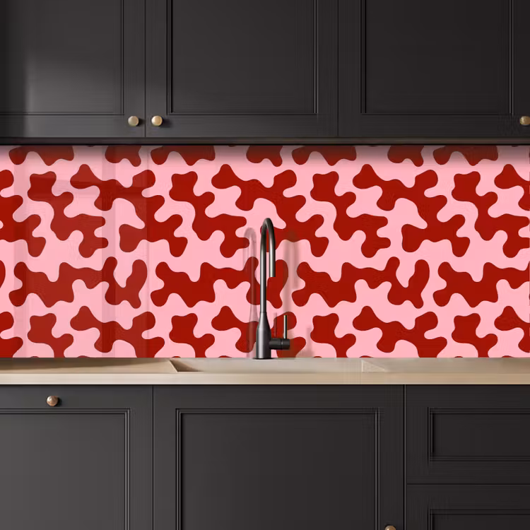 Keuken achterwand - Modern - Abstract - Rood — 6