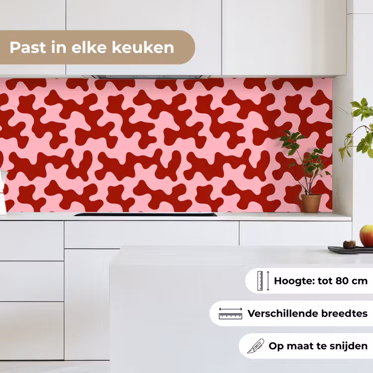 Keuken achterwand - Modern - Abstract - Rood — 7