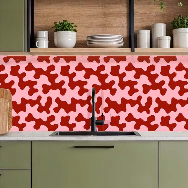Keuken achterwand - Modern - Abstract - Rood — 8