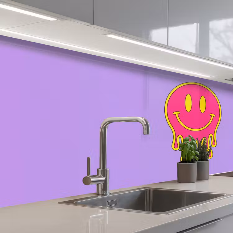 Keuken achterwand - Smiley - Drip - Neon — 2