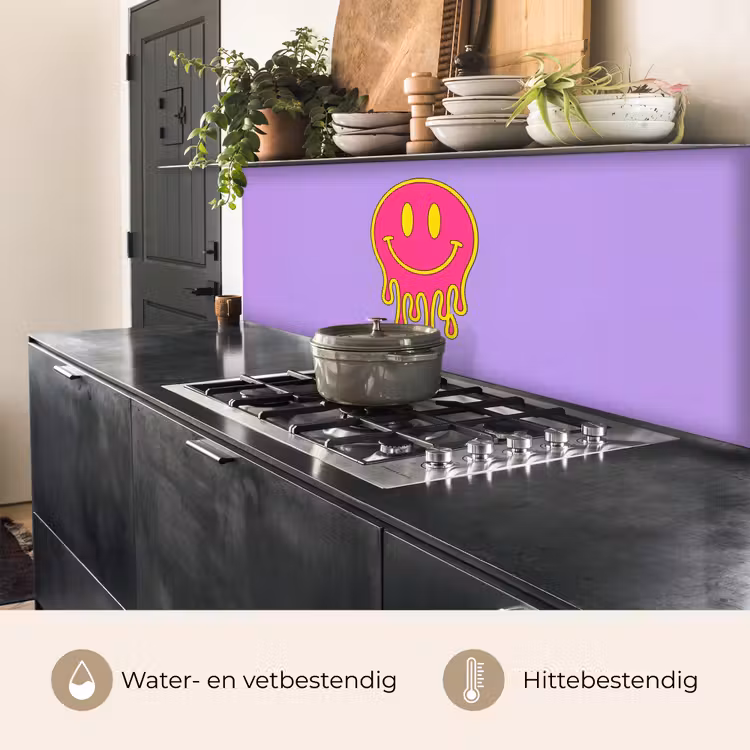 Keuken achterwand - Smiley - Drip - Neon — 5