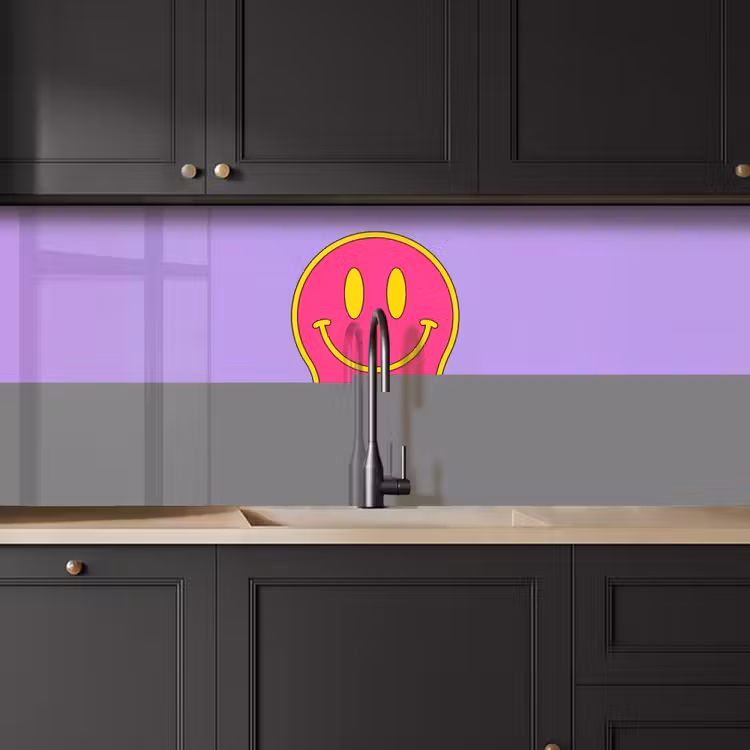 Keuken achterwand - Smiley - Drip - Neon — 6