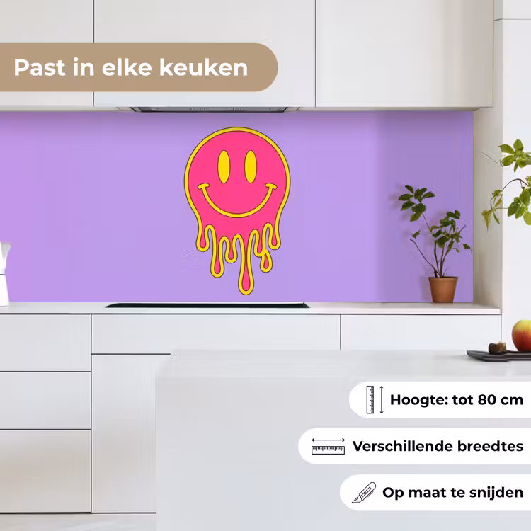 Keuken achterwand - Smiley - Drip - Neon — 7