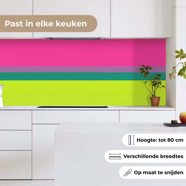 Keuken achterwand - Strepen - Modern - Kleurrijk — 7