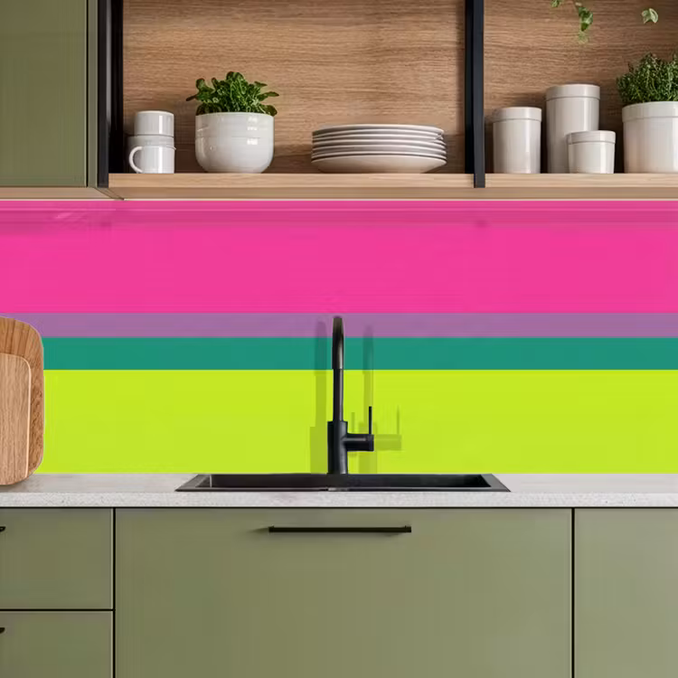 Keuken achterwand - Strepen - Modern - Kleurrijk — 8