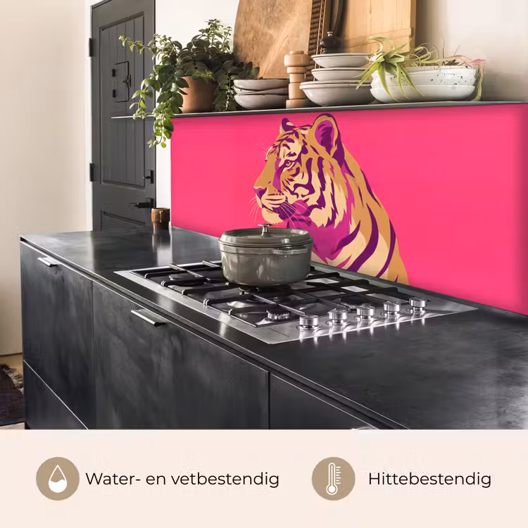 Keuken achterwand - Tijger - Modern - Neon — 5