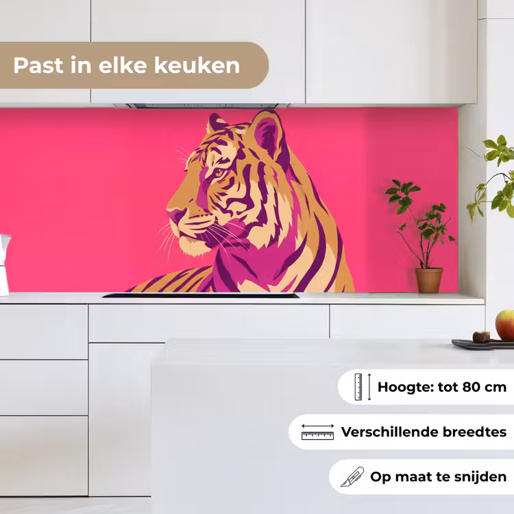 Keuken achterwand - Tijger - Modern - Neon — 7