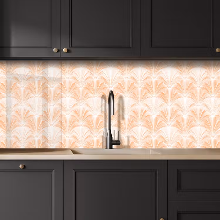 Keuken achterwand - Waaier - Patroon - Perzik — 6