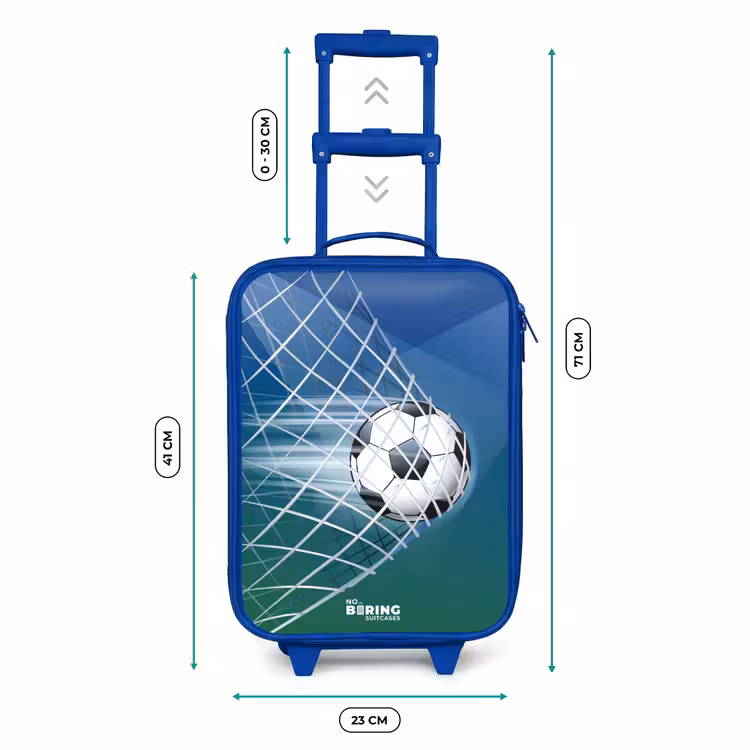 Kinderkoffer - Blauw - Bal in het goal — 6