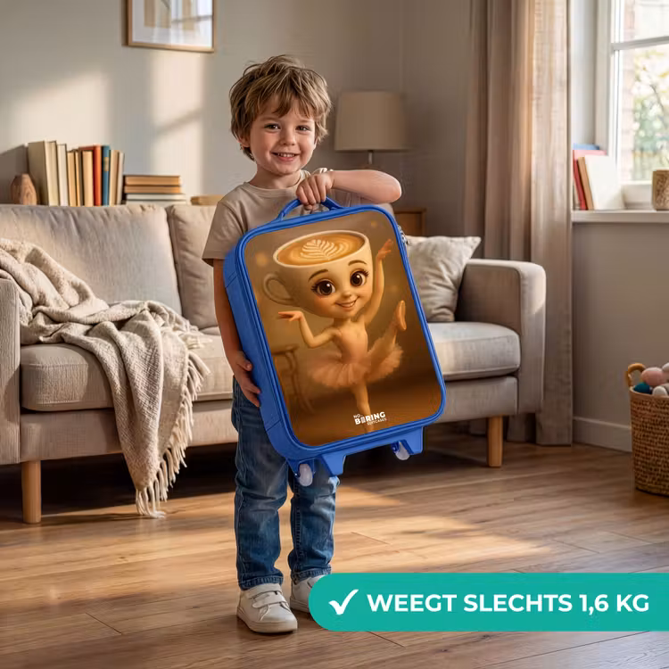 Kinderkoffer - Blauw - Ballerina Cappuccina — 2