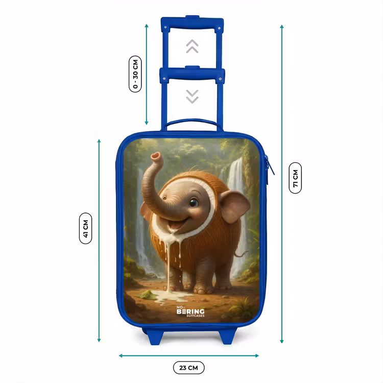 Kinderkoffer - Blauw - Coconote Elephante — 6