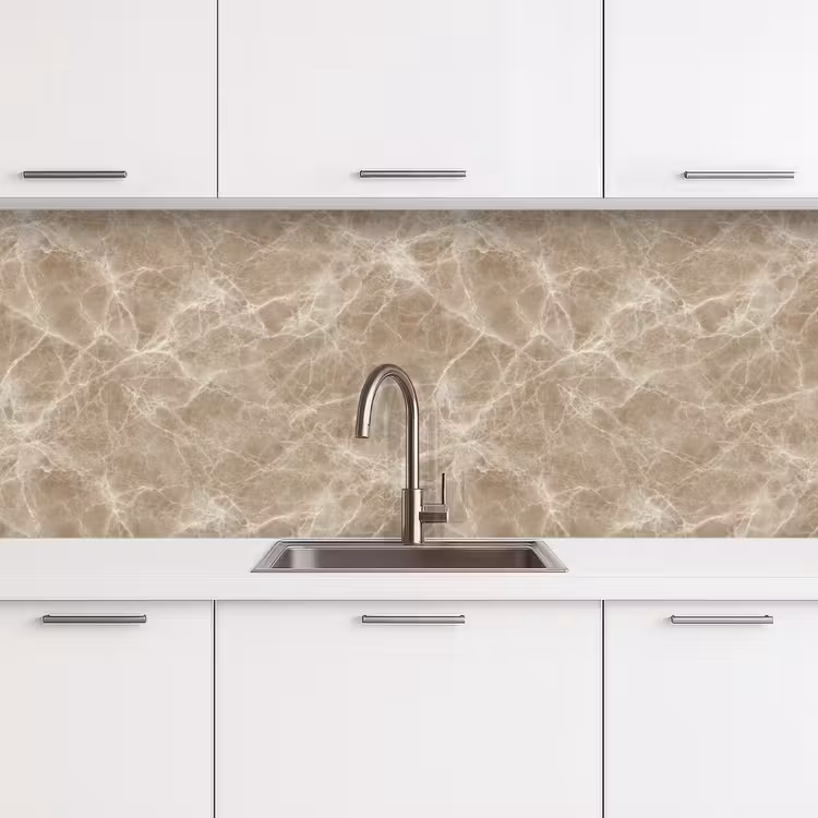 Keuken achterwand - Bruin - Kristaladers - Marmer — 4