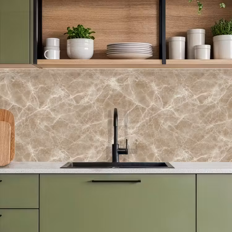 Keuken achterwand - Bruin - Kristaladers - Marmer — 8