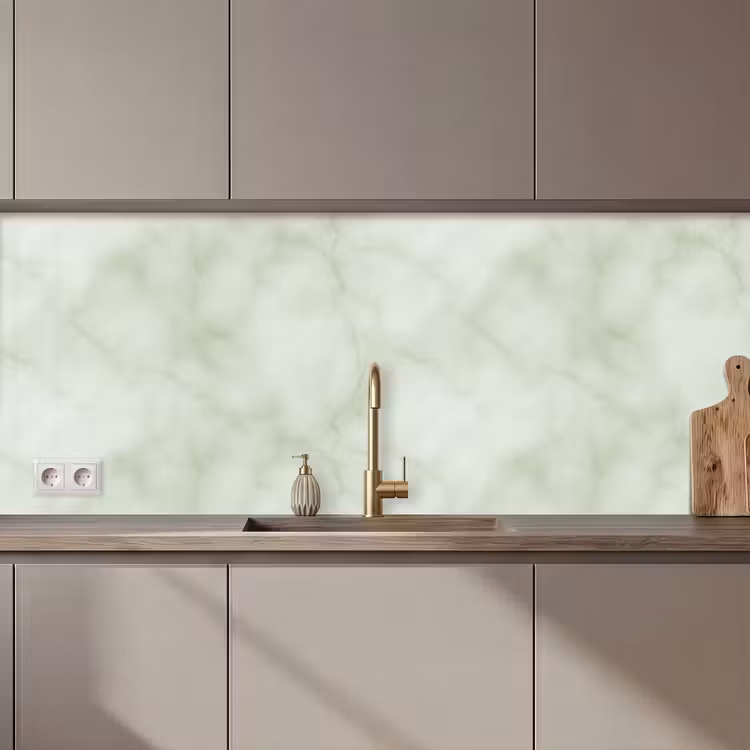 Keuken achterwand - Groen - Marmer - Aders — 1