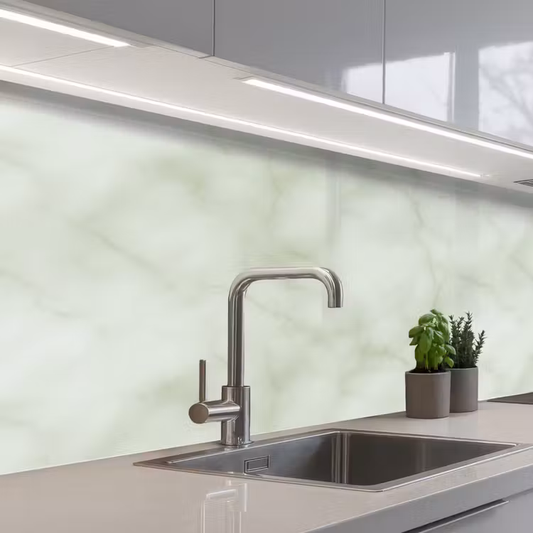 Keuken achterwand - Groen - Marmer - Aders — 2