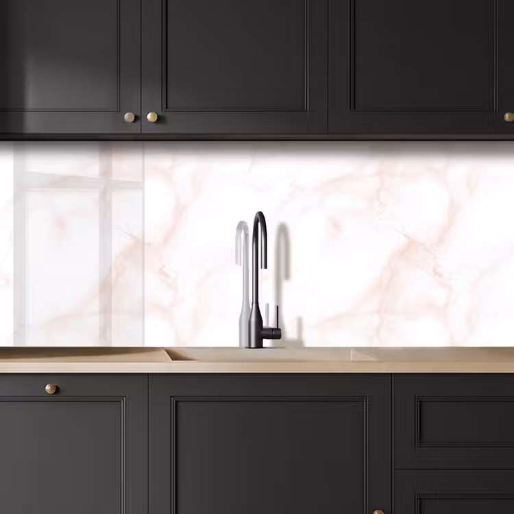 Keuken achterwand - Zalmroze - Marmer - Aders — 6