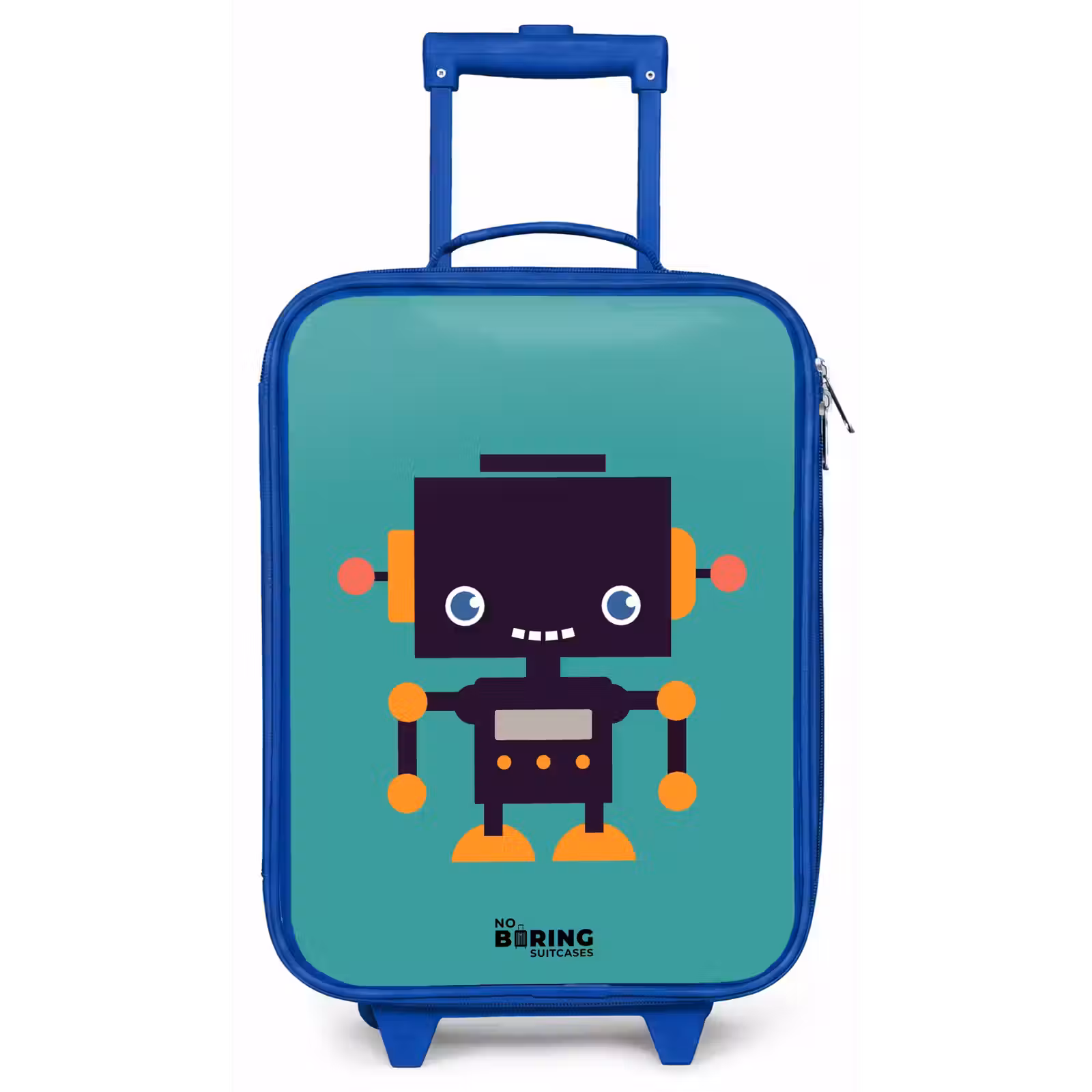 Kinderkoffer - Blauw - Groene robot — 1