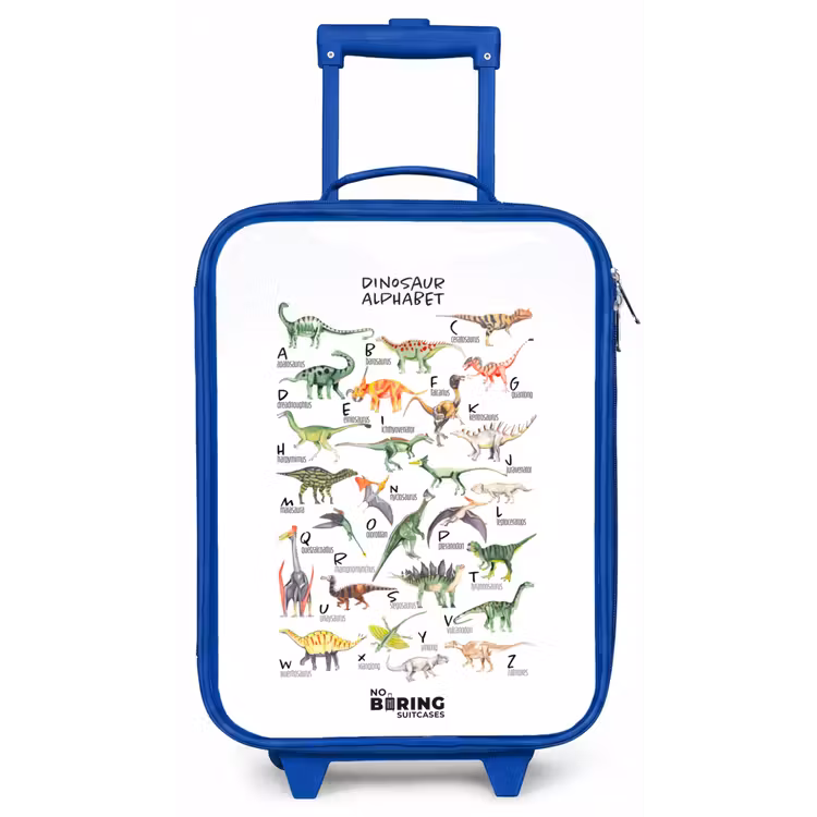 Kinderkoffer - Blauw - Alfabet van dino's — 1