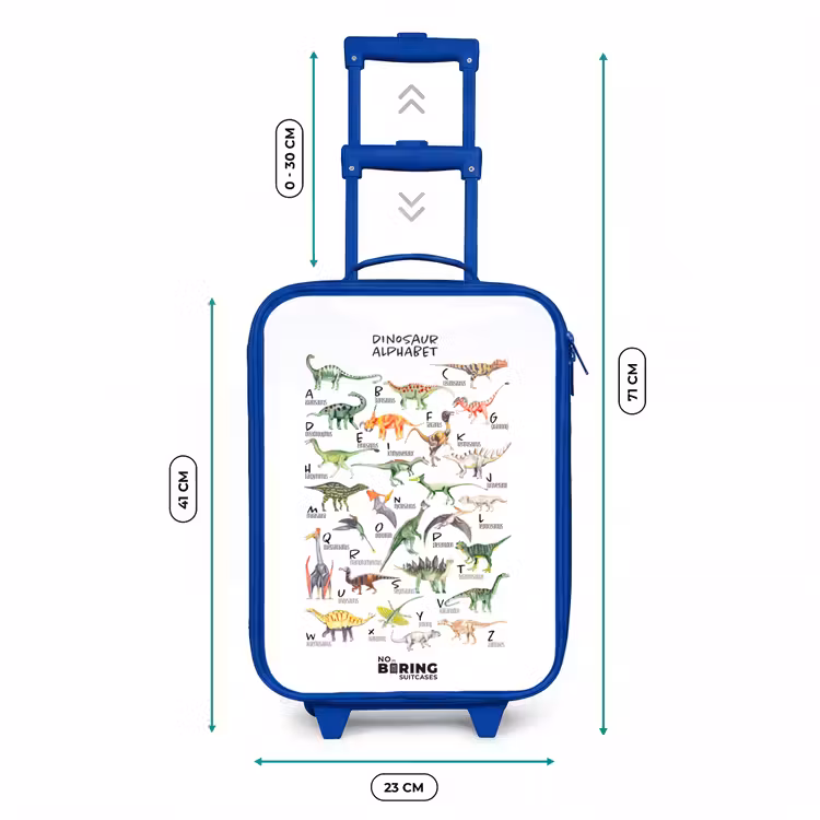 Kinderkoffer - Blauw - Alfabet van dino's — 6