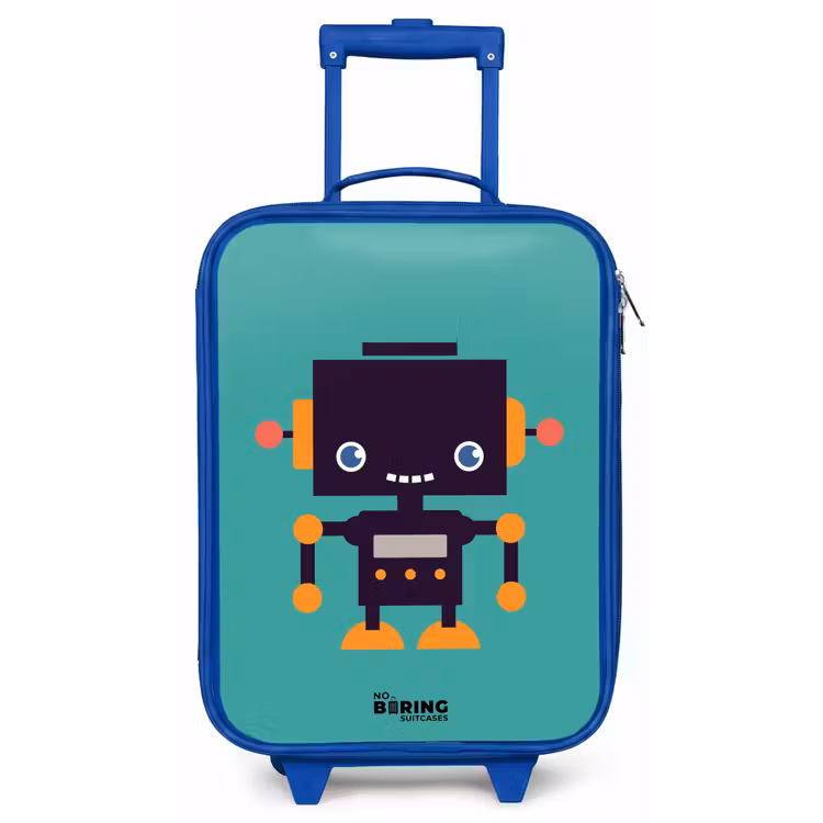 Kinderkoffer - Blauw - Groene robot — 1