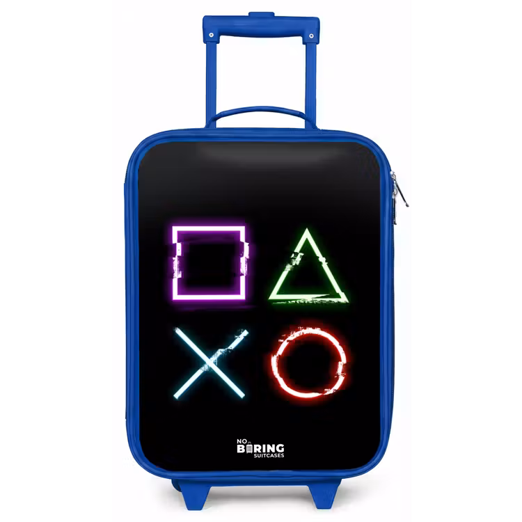 Kinderkoffer - Blauw - Knoppen van een gameconsole — 1