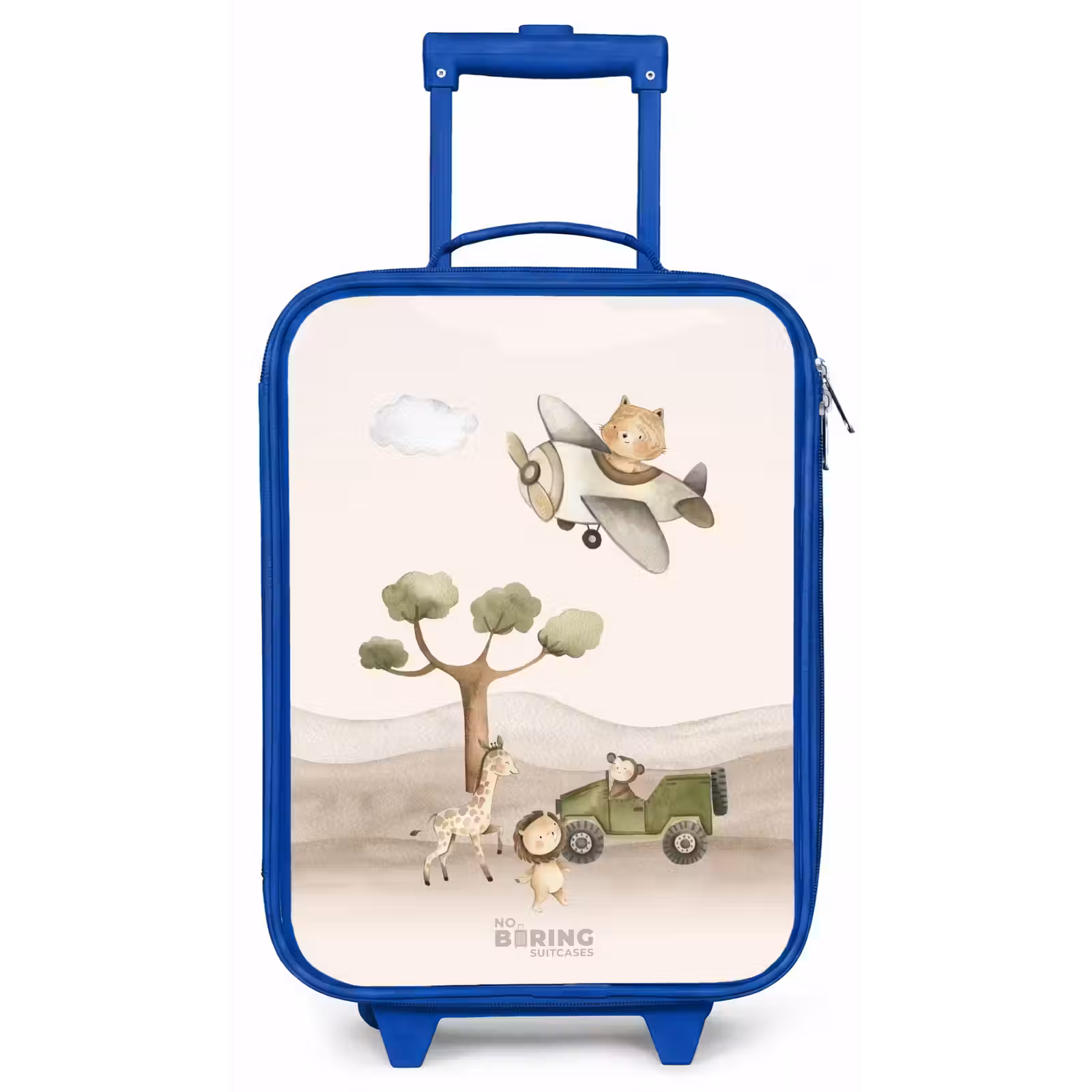 Kinderkoffer - Blauw - Dieren op safari — 1