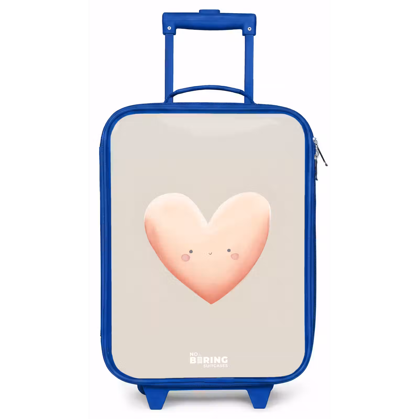 Kinderkoffer - Blauw - Hart in pastel kleuren — 1