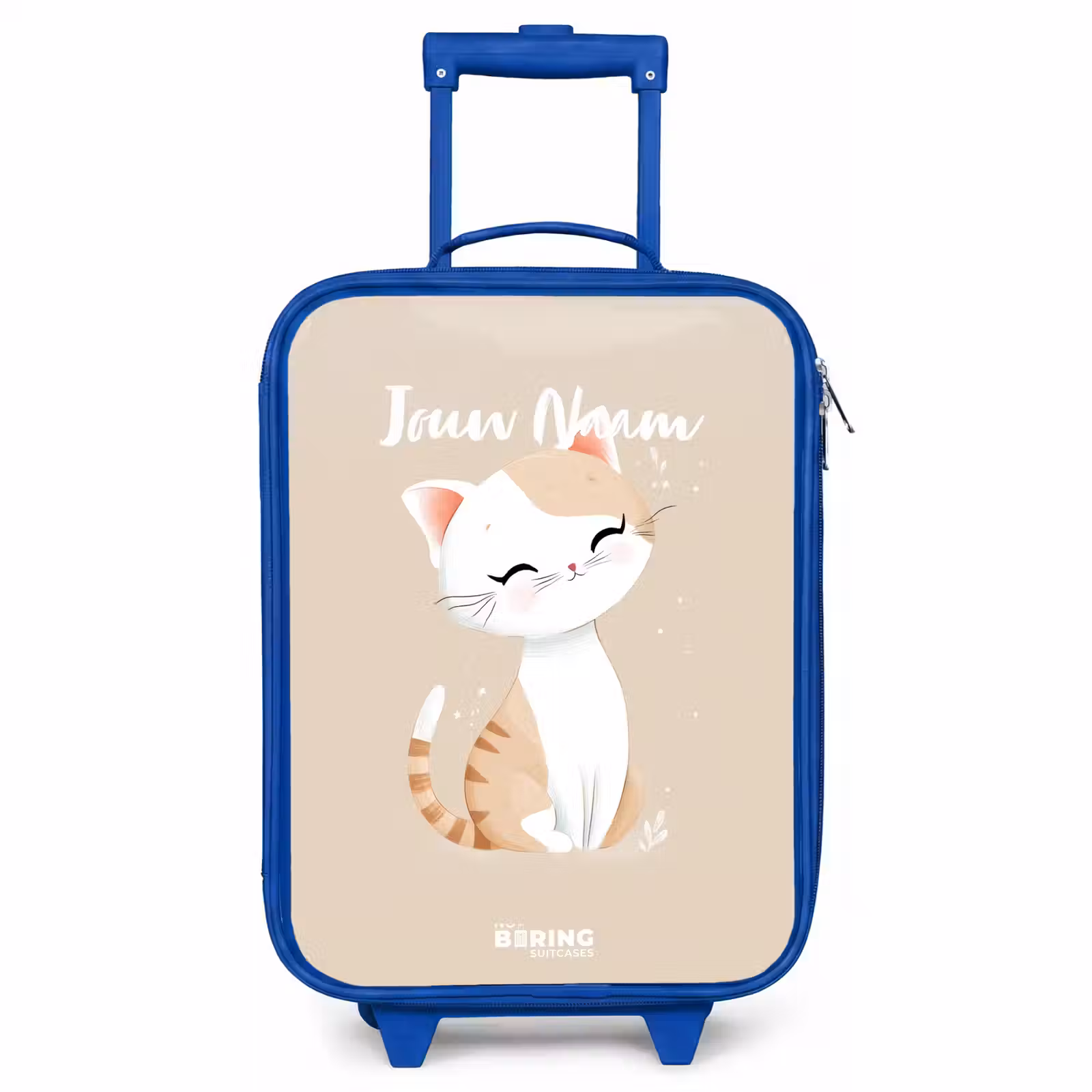 Kinderkoffer - Blauw - Kitten in de kleuren beige en wit — 1