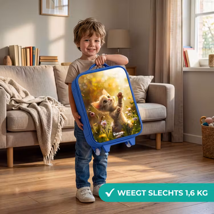 Kinderkoffer - Blauw - Koosje kitten — 2