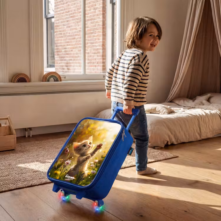 Kinderkoffer - Blauw - Koosje kitten — 3