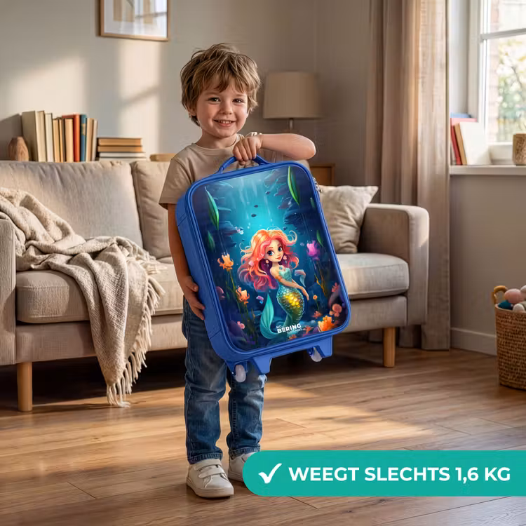 Kinderkoffer - Blauw - Koraal koningin — 2
