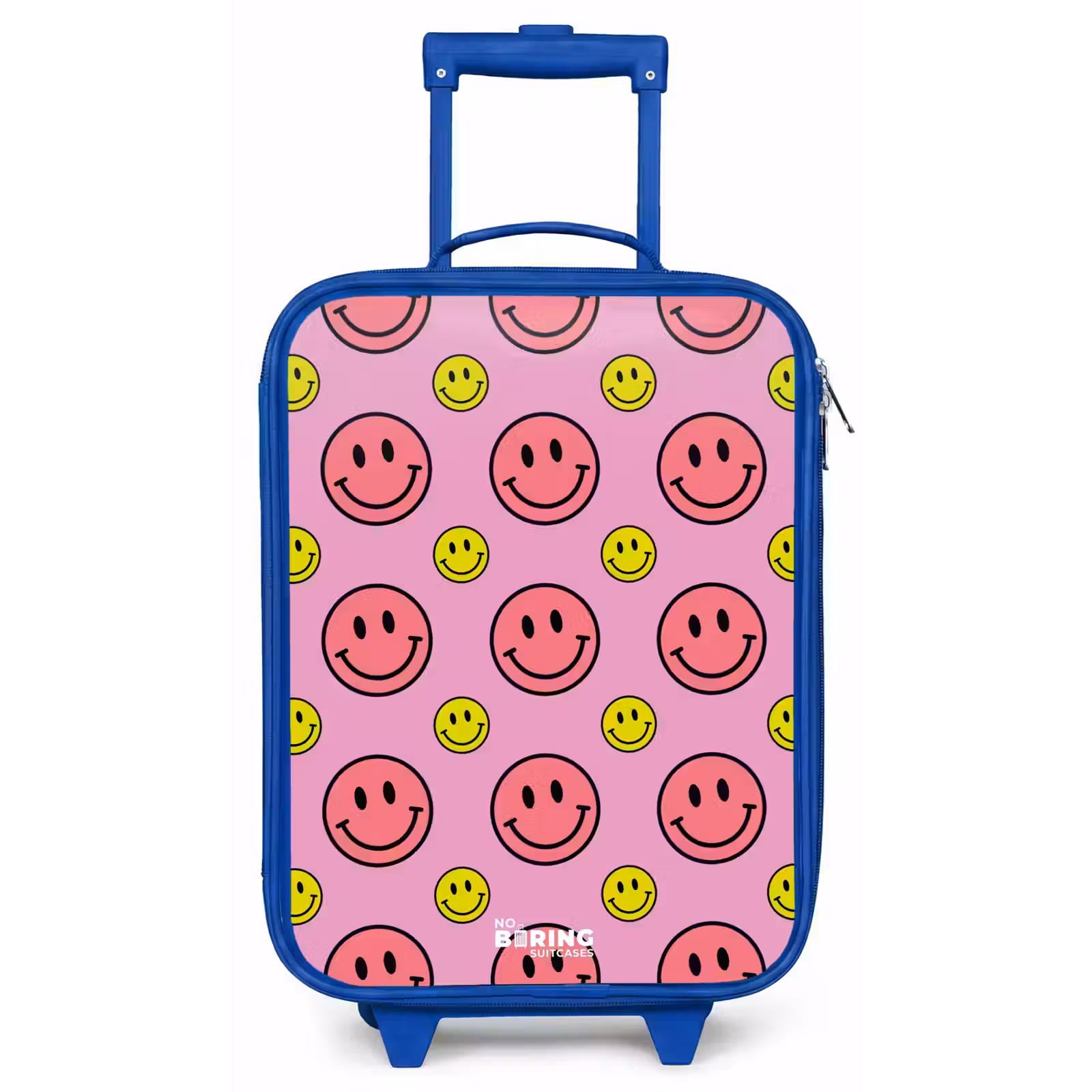 Kinderkoffer - Blauw - All smiles roze — 1