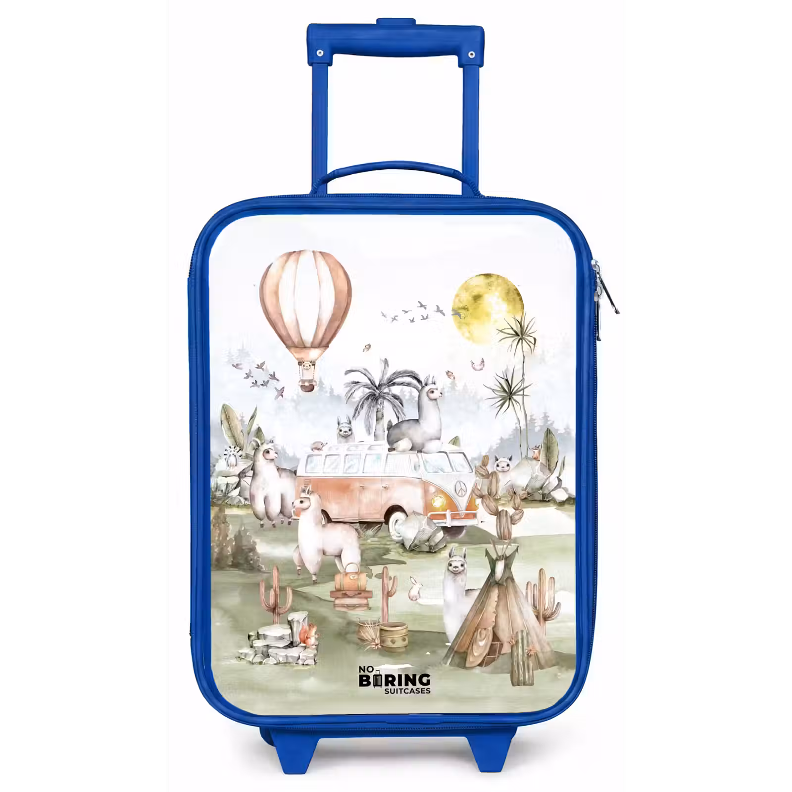Kinderkoffer - Blauw - Alpaca avontuur — 1