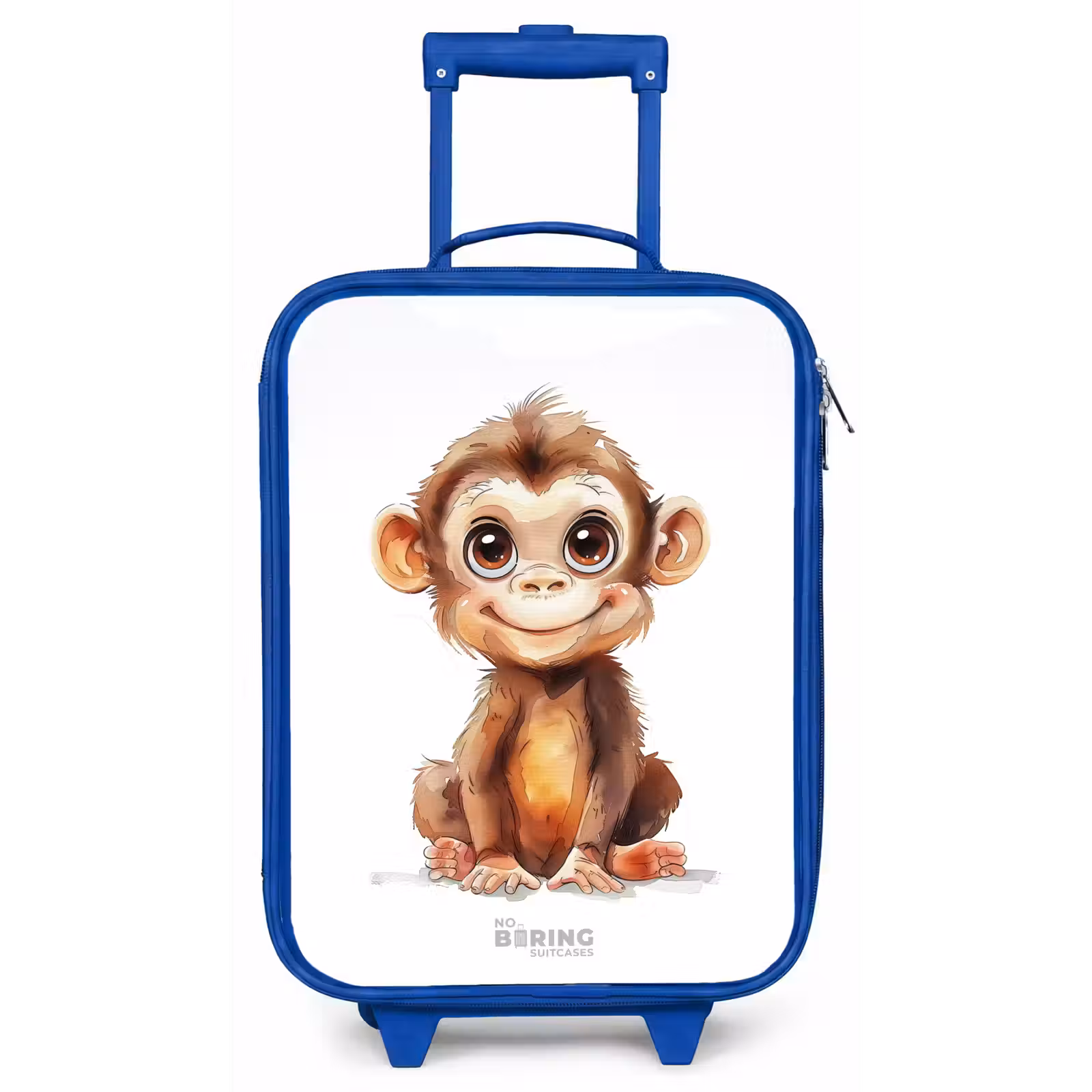 Kinderkoffer - Blauw - Baby aap — 1