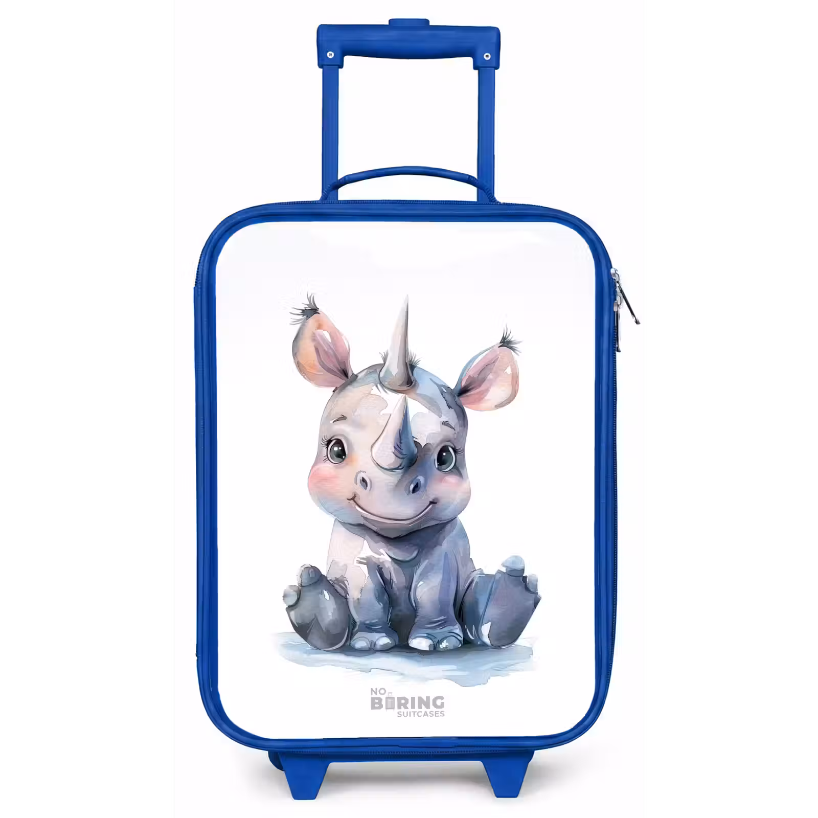 Kinderkoffer - Blauw - Baby neushoorn — 1