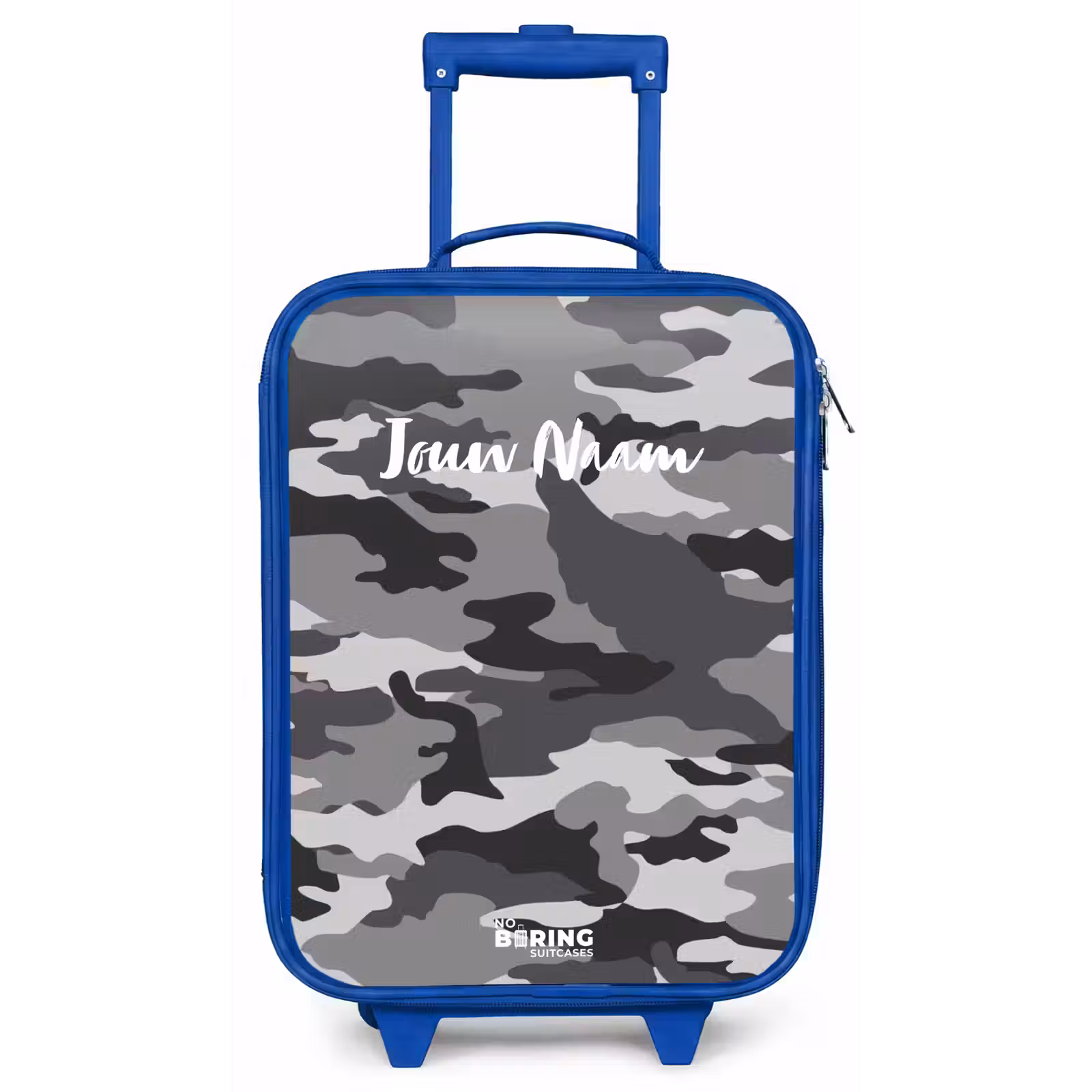 Kinderkoffer - Blauw - Camogrijs — 1