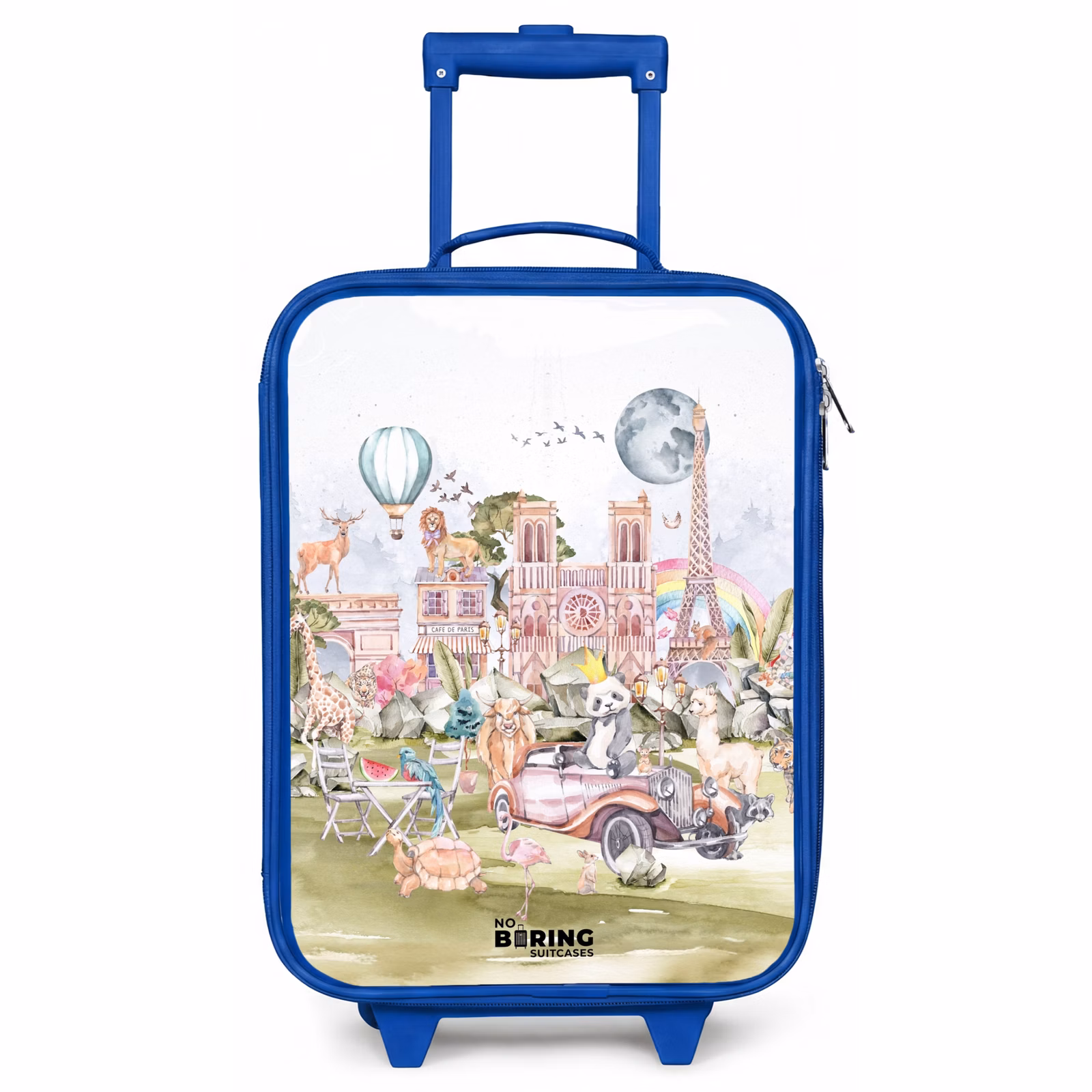 Kinderkoffer - Blauw - Dierlijke fantasiestad — 1