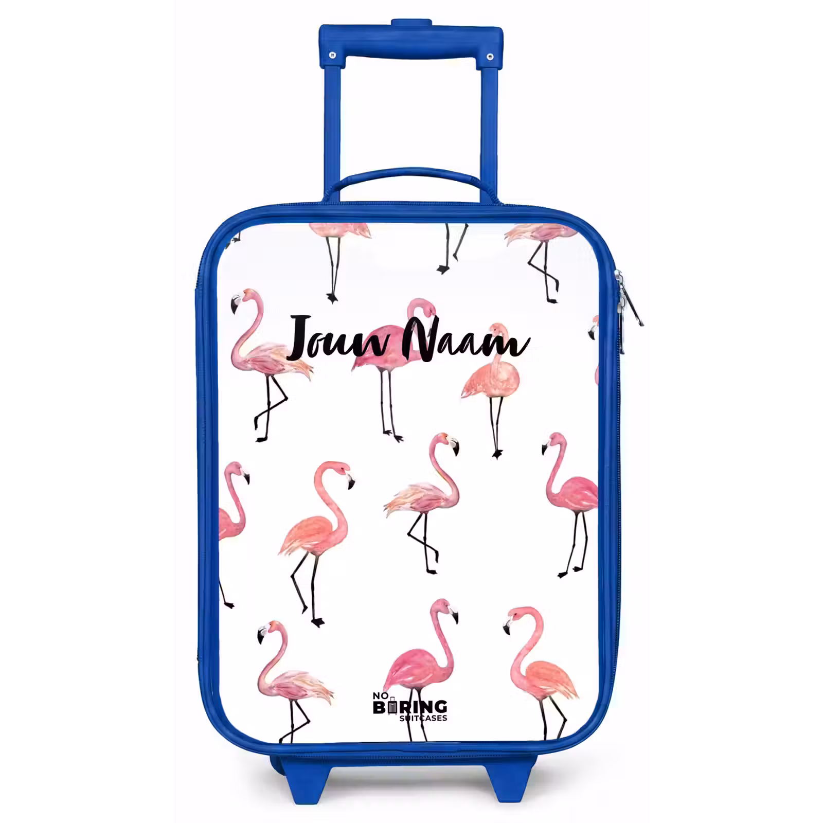 Kinderkoffer - Blauw - Flamingo feestje — 1
