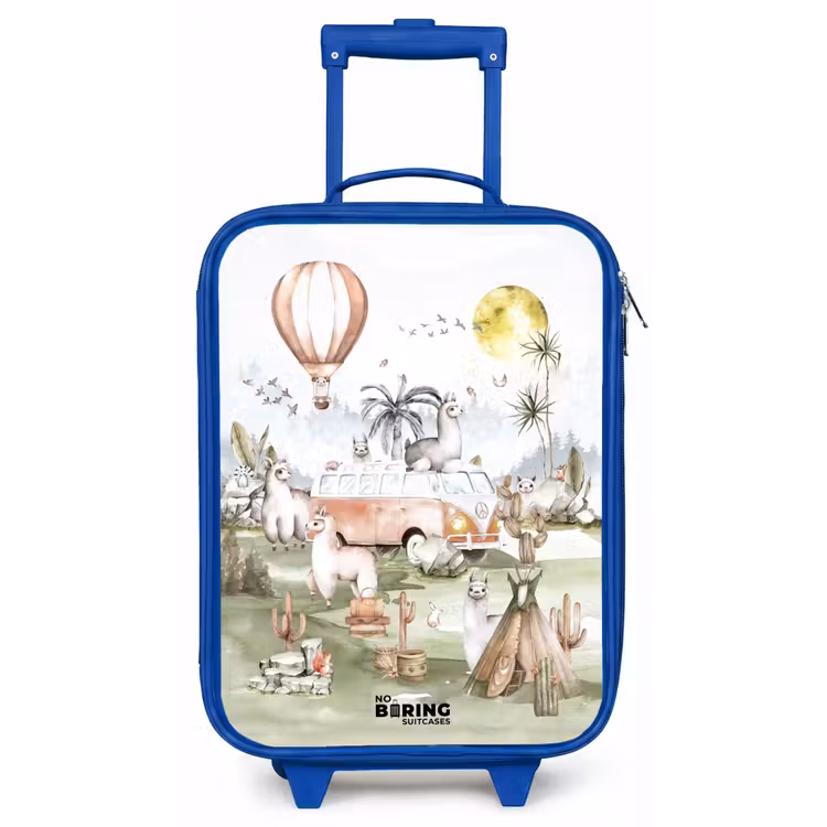 Kinderkoffer - Blauw - Alpaca avontuur — 1