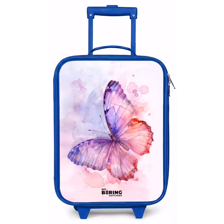 Kinderkoffer - Blauw - Aquarel aurora — 1