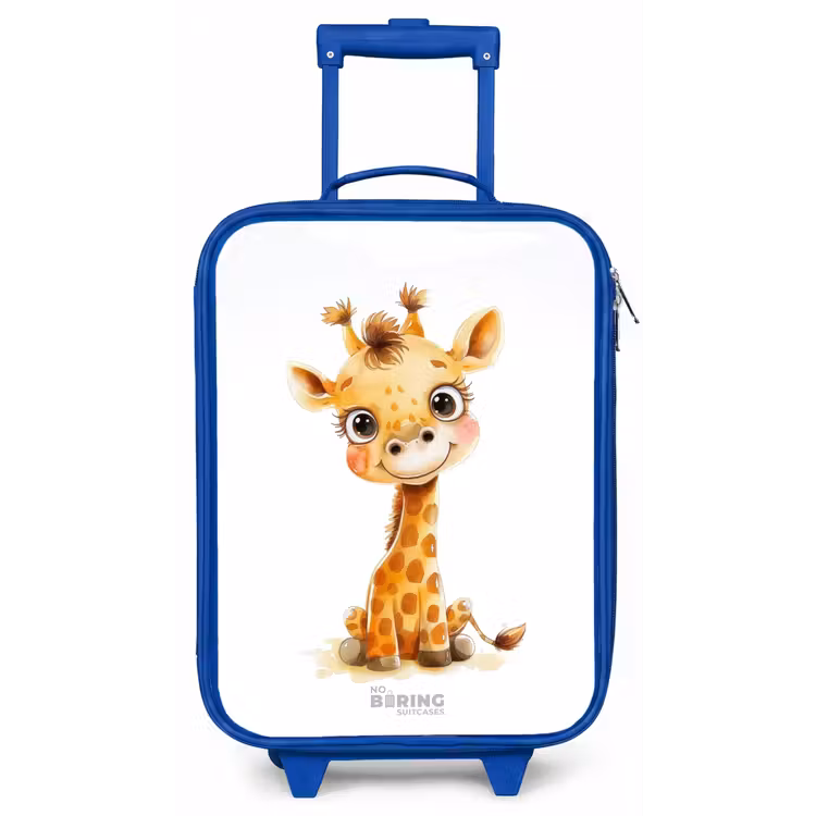 Kinderkoffer - Blauw - Baby giraffe — 1